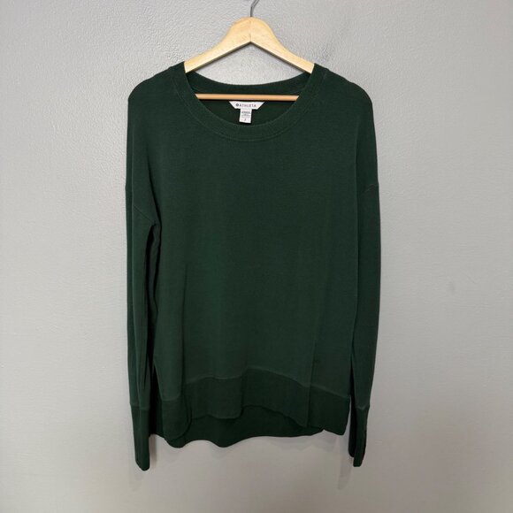 ATHLETA coaster luxe pullover sweatshirt in green size S - Picture 2 of 8